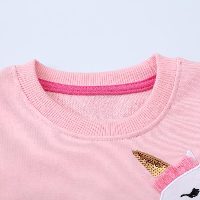 Bumeex Toddler Girl Sweatshirt Clothes Outfit, Cotton Crewneck Christmas - Image 4