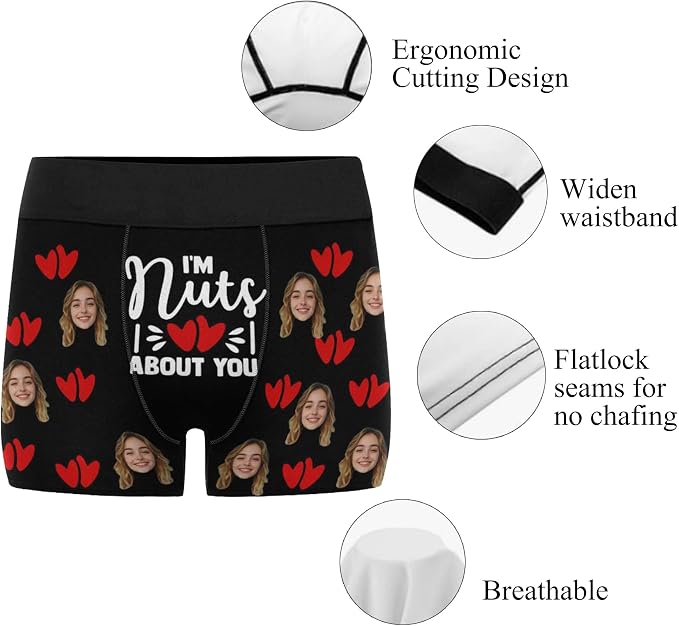 M YESCUSTOM Custom Faces Funny Short Briefs Gift - Image 5