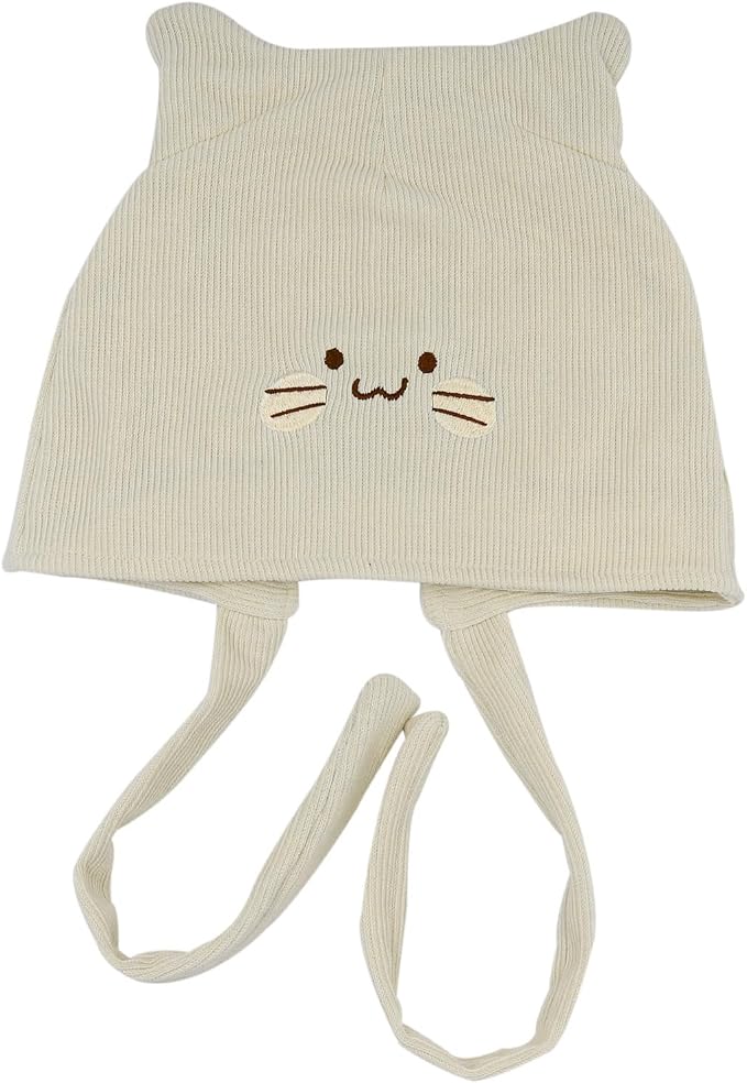 Women's Teen Girls Knitted Cat Kitty Cuffed Beanie Hat Winter Outdoor Stretchy - Image 6