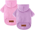 2 Pack Dog Hoodie Warm Hood Dog Sweater Cold Weather Small Dogs Sweatshirt by BAOBICUTE