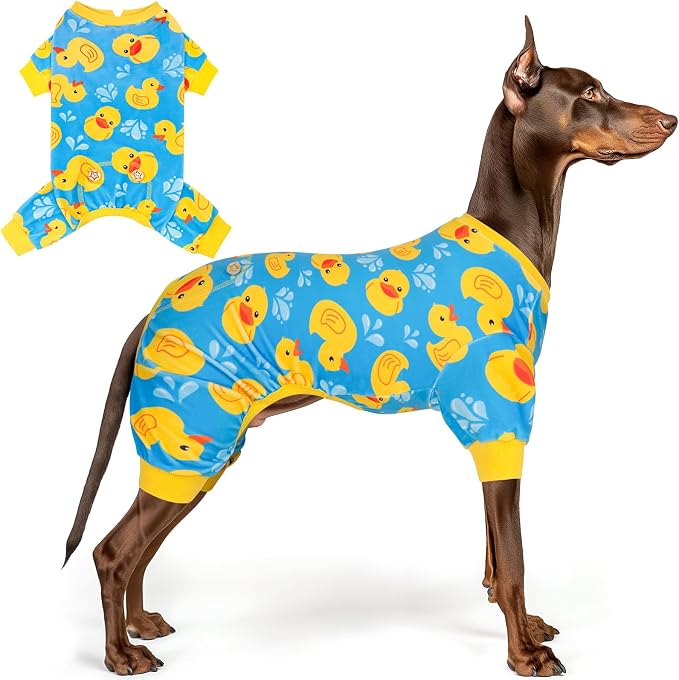 KYEESE Dog Pajamas Comfy Dog Pajamas Large Sized Dogs Velvet Pet Jammies Coat by KYEESE