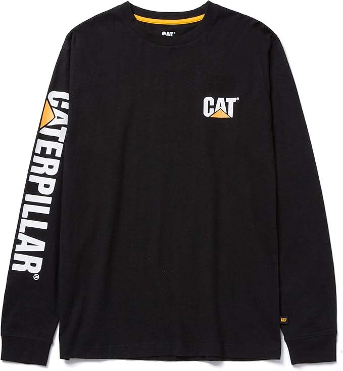 Caterpillar Trademark Banner Long Sleeve Tee Shirts by Caterpillar+Workwear