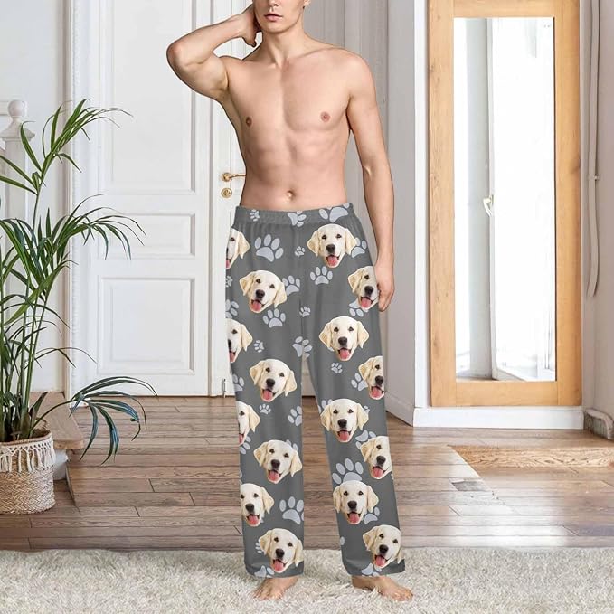 Custom Couple Pajama Pants Sock - Image 2