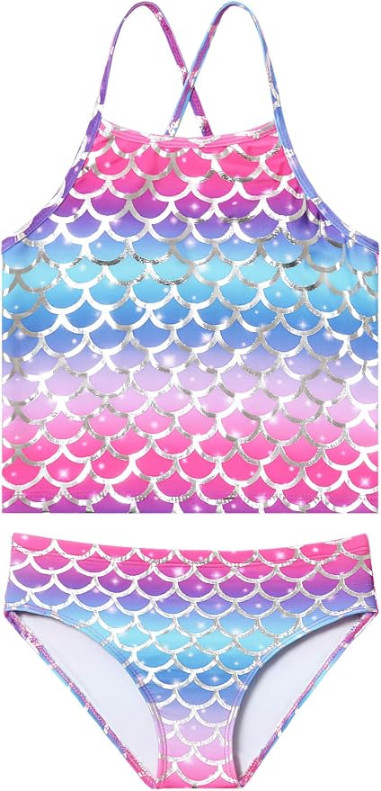 Jxstar Girls 2-Piece Bathing Suit Unicorn Swimsuits Swimwear Tankini by Jxstar