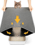 Small Cat Litter Box Mat: Easy Clean Kitty Litter Trapping Mat by Kaxionage