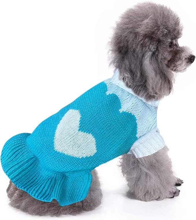 CHBORCHICEN Pet Dog Sweaters Classic Knitwear Turtleneck Winter Warm Puppy - Image 2