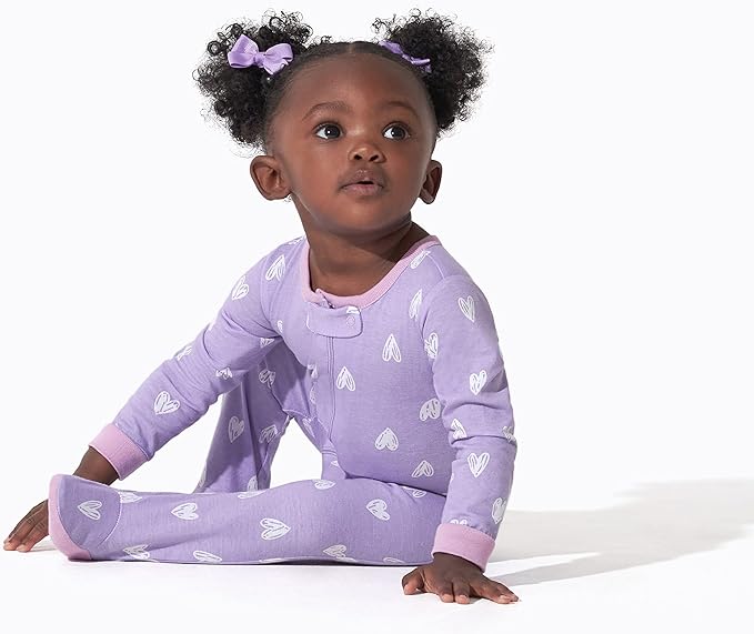 Onesies Brand Baby Girls' 4-pack Sleep 'N Play Footies Multi Pack - Image 2