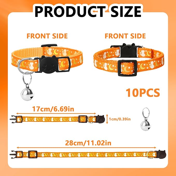 10PCS Breakaway Cat Collars - Image 2