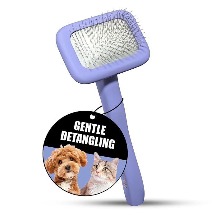 Tauro Pro Line Slicker Brush for Small Dogs & Cats, Deshedding, Dematting & by TauroProline
