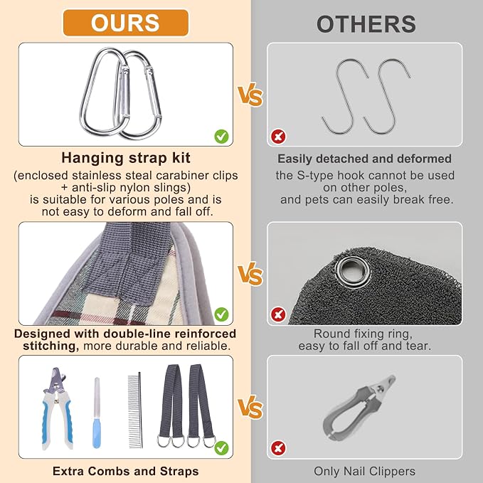 BEAUTYZOO Dog Grooming Hammock, Medium Dog Sling - Image 5