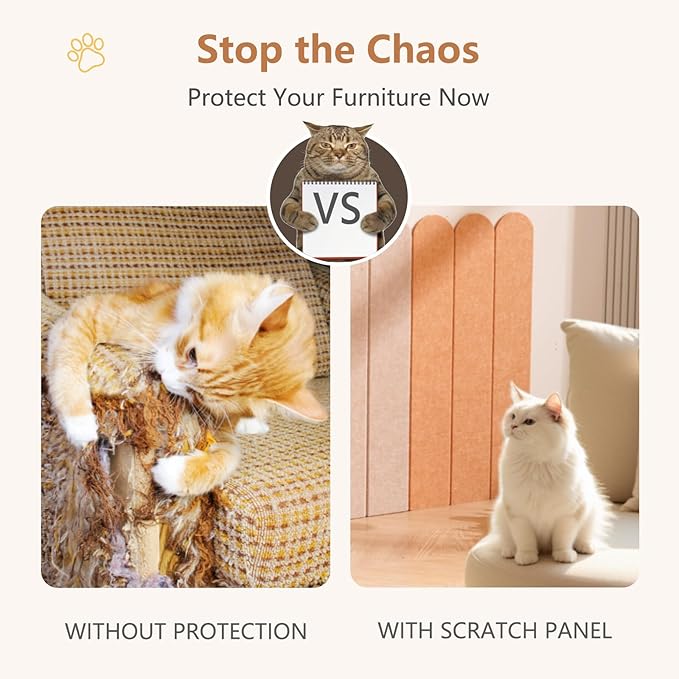 Cat Wall Scratcher, 35” Felt Cat Scratch Pad - Image 6