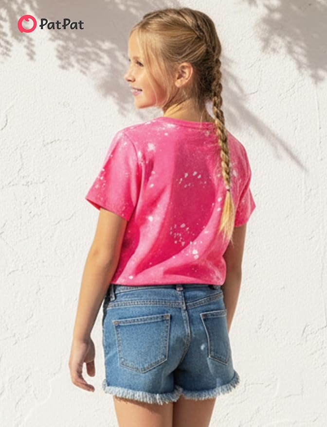 PATPAT Girls Crewneck Short Sleeve Graphic Tees Animal Print Shirts Cute Summer - Image 3