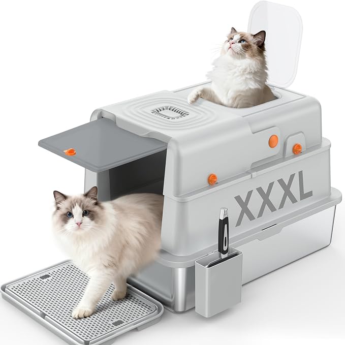 Soulbond XXXL Stainless Steel Litter Box by Soulbond