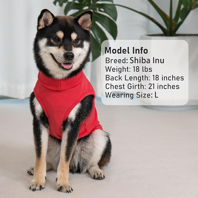 KYEESE 2Pack Dog Sweater Soft Lightweight Dogs Clothes Warm Pets Fleece Sweater - Image 7