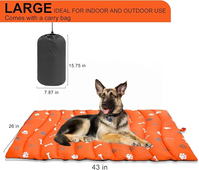 BINGPET Outdoor Travel Dog Bed for Large/Medium Dogs, Portable Waterproof - Image 6