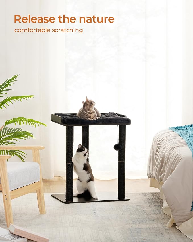FourFurPets 26.7in Cat Tree Tower Condo, Cat Scratch Posts - Image 3