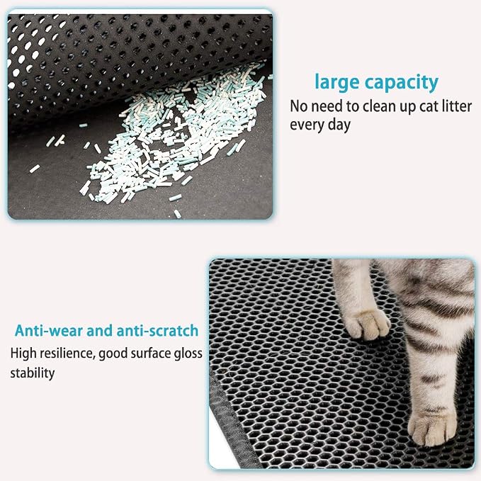 Cat Litter Mat, Waterproof/Urineproof, Scatter Control - Image 3