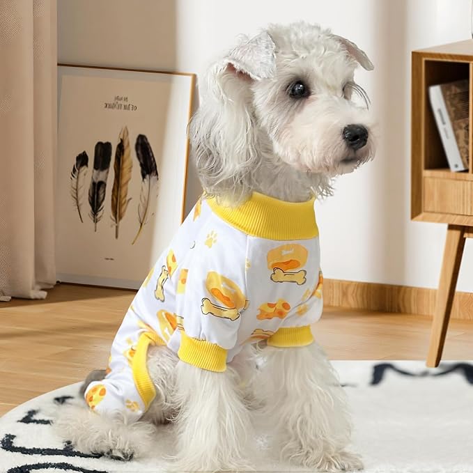 XPUDAC 4 Pack Dog Pajamas for Small Dogs, Puppy Clothes for Boy Girl Strechy - Image 3