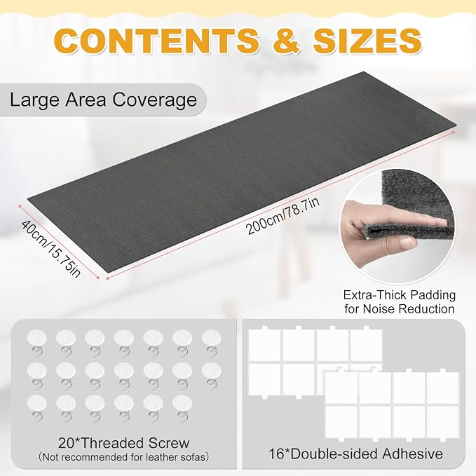 78.7x15.8in Large Size Durable Cat Scratch Furniture Protector, Self-Adhesive - Image 2