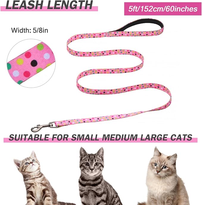 Hikiko Cat Harness and Leash Set Escape Proof Adjustable Walking Travel Cute - Image 6