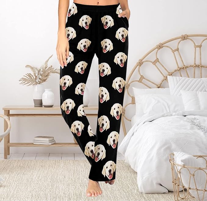 Custom Face Pajamas Pants Personalized Sleepwear Bottoms - Image 3