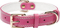 Dog Collar, Genuine Leather Heavy Duty Dog Collar by DAIHAQIKO