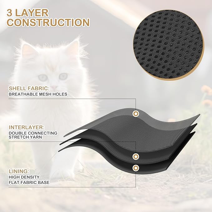 MoNiBloom Soft Cat Harness for Walking Escape Proof and Travel, Kitten - Image 6