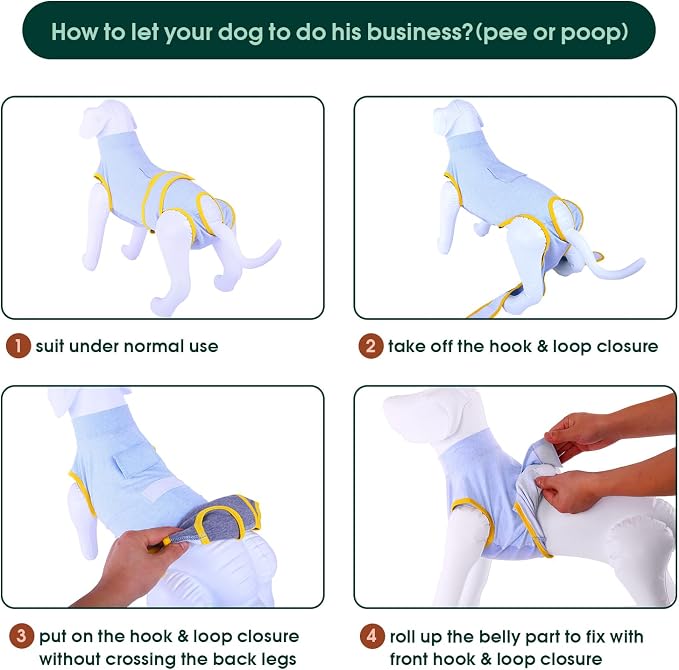 Kuoser Recovery Suit for Dogs Cats After Surgery, Professional Pet Recovery - Image 4