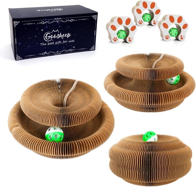 Accordion Magic Organ Cat Scratcher Toys by Goosheep