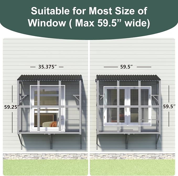 Cat Catio, Window Catio for Multiple Indoor Cats - Image 2