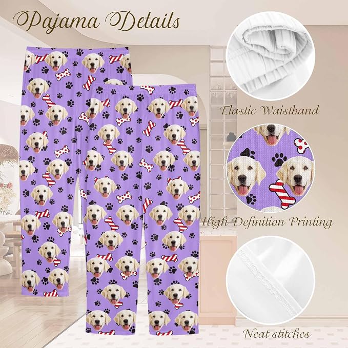 Custom Couple Pajama Pants Sock - Image 4