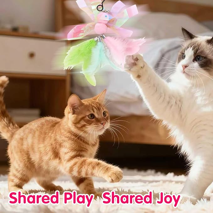 Walfront Interactive Feather Cat Toy - Image 2