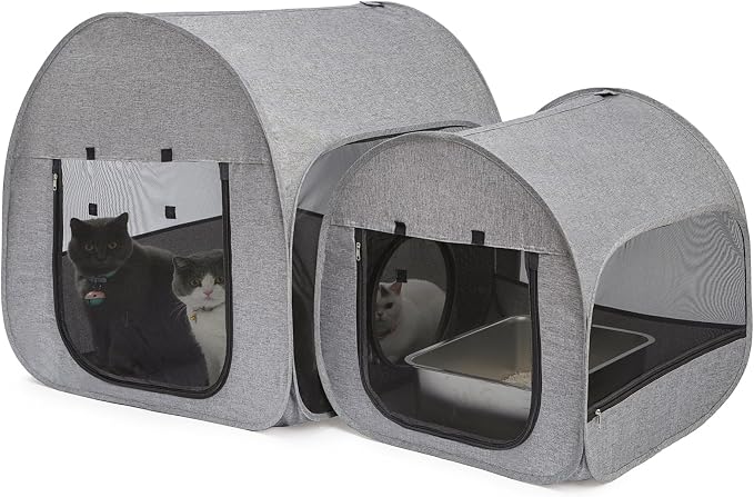 LUCKITTY Portable Cat Playpen, Delivery Room, Postoperative Recovery, House by MAKEPETLUCKY-WelcometoCatTunnelClub