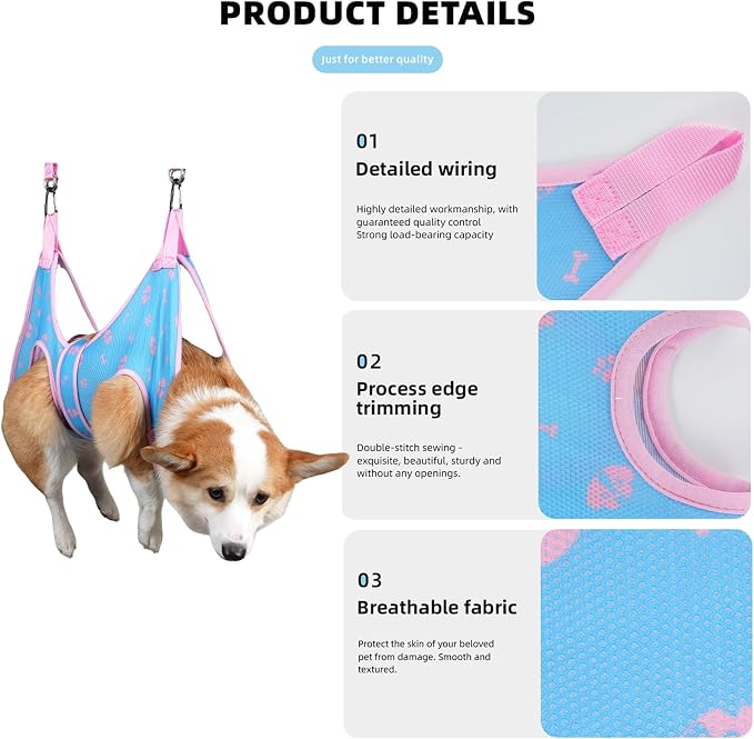 Pet Beauty Hammock, Anti Bite and Anti Scratch Cat and Dog Bath Care Beauty - Image 3