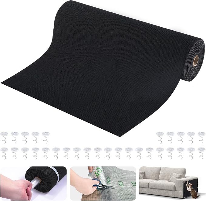 Large Cat Scratching Mat, Trimmable DIY Wall Climbing Carpet, Couch Protector - Image 2