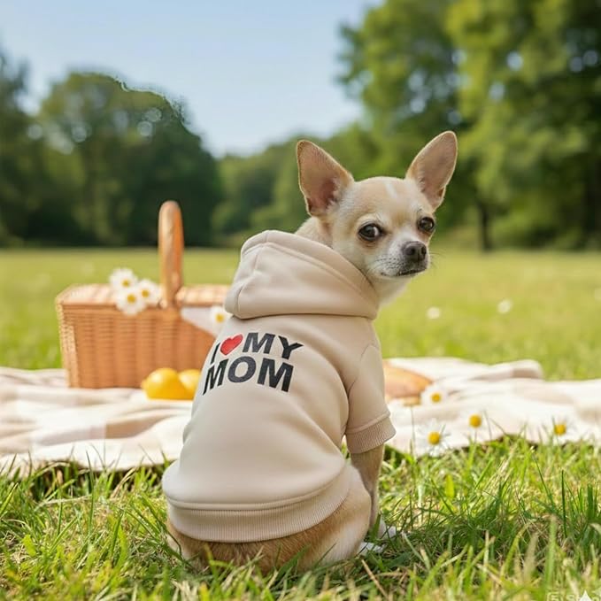 Personalized Dog Hoodie, Custom Embroidered/Printed Name Pet Hoodie, Warm - Image 2