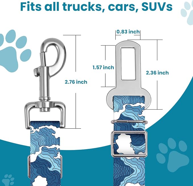 Adjustable pet cat and Dog car seat Belt，The Lanyard is Flexible and Adjustable - Image 3