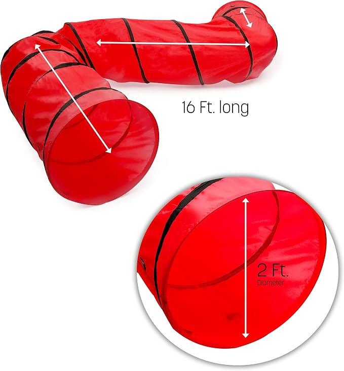 Trademark Innovations 16' Dog Agility and Obedience Training Tunnel - Image 2