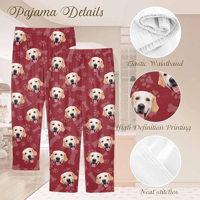 Custom Couple Pajama Pants Sock - Image 4