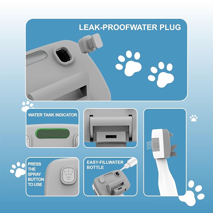 Pet Steam Brush for Dogs & Cats, 3-in-1 Steam Grooming Brush for Shedding & - Image 7