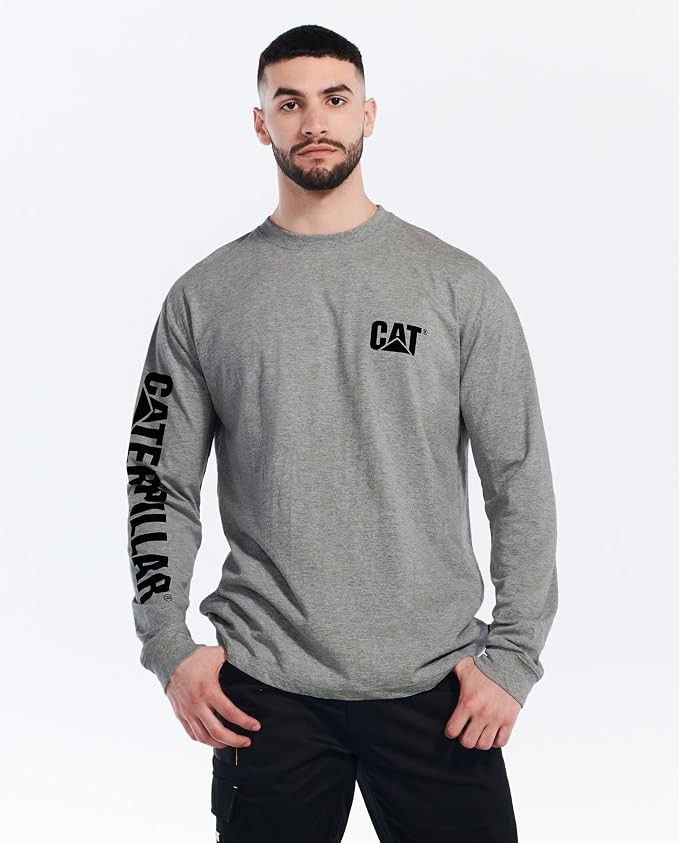 Caterpillar Trademark Banner Long Sleeve Tee Shirts - Image 4