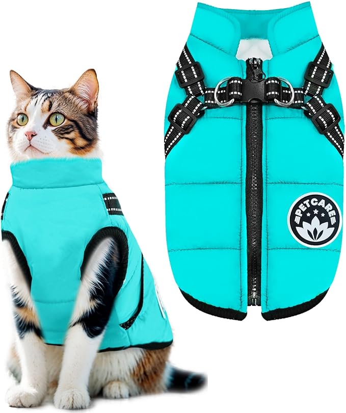PETCARE Winter Dog Coat with Harness Built in Waterproof Dog Jackets Warm Pet by PETCARE