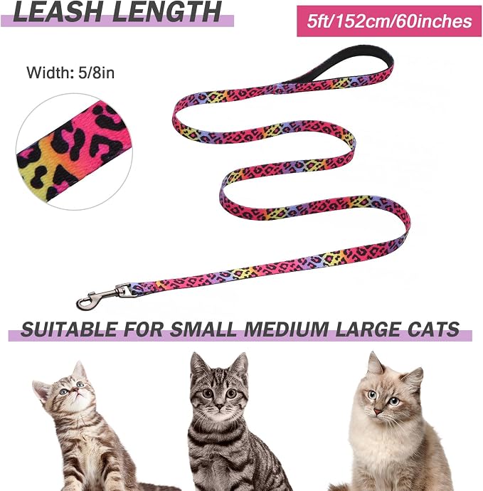 Hikiko Cat Harness and Leash Set Escape Proof Adjustable Walking Travel Soft - Image 6