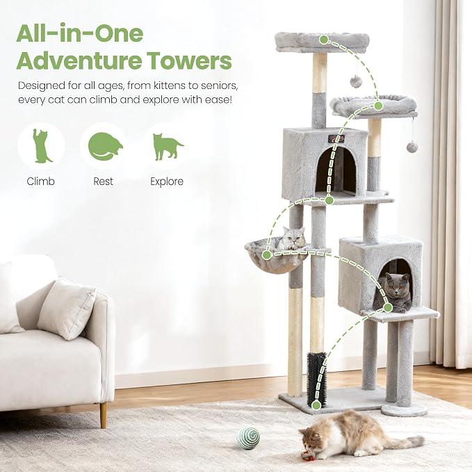 Cat Tree Tower for Indoor Cats Large Adult - Image 8