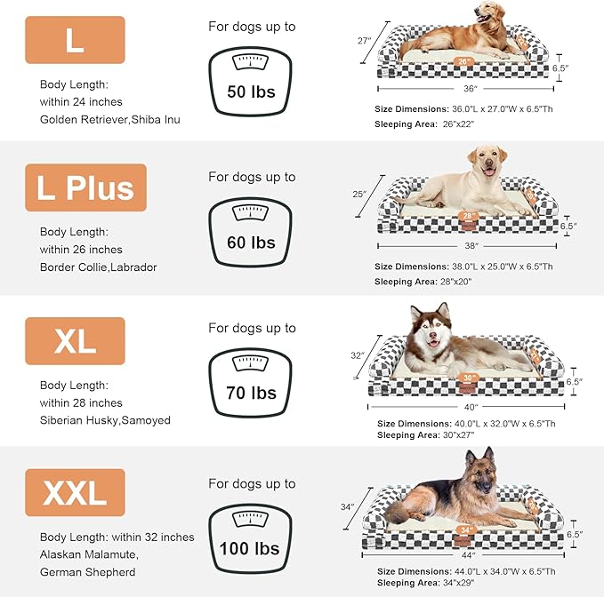 Large Dog Bed Orthopedic Washable: Beds Bolster XL Bed Large Big Dogs Egg Crate - Image 7