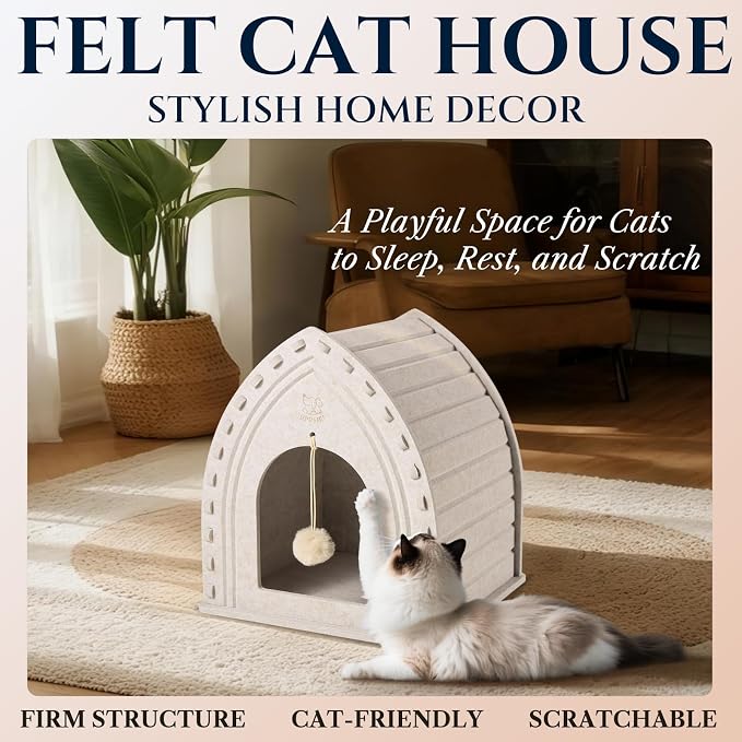 Apasiri Cat Houses for Indoor Cats: Cozy Indoor Pet Shelter - Image 7