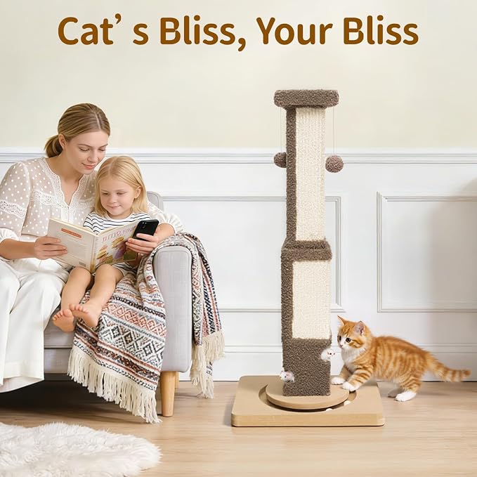Tall Cat Scratching Post for Large Cats Kittens, Shields Furniture from - Image 7