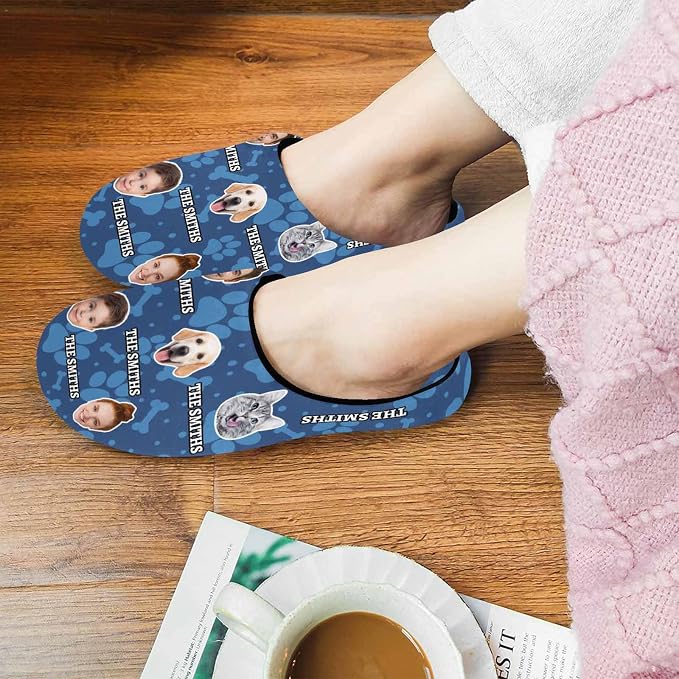 Artsadd Custom Pajamas for Women Men Family, Personalized Face Pjs Pajama Pants - Image 5