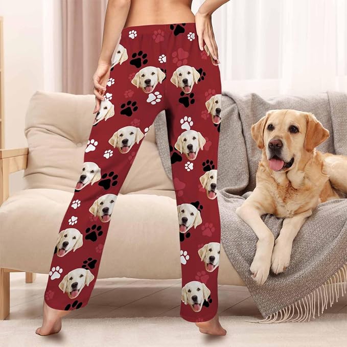 Custom Pajama Pants Women Personalized Face Pajamas Bottom Couple Pajama Pants - Image 2