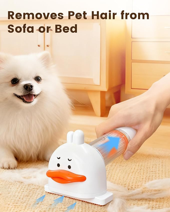Vacuum Dog Brush for Shedding, 4-in-1 Self Cleaning Slicker Brush for Dogs& - Image 9